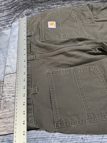 Carhartt Pants Mens 38x30 Brown Relaxed Fit Logo Workwear Outdoor - Thumbnail 8