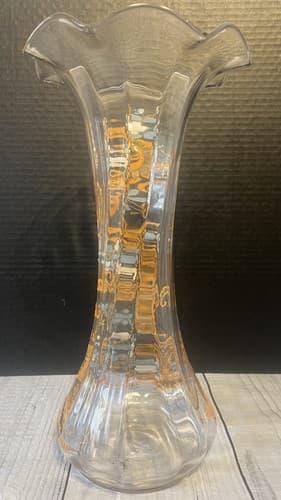 Antique MOSER HARRACH Bohemian painted glass vase - Thumbnail 4