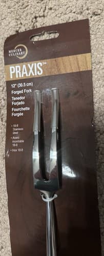 Mercer Culinary Praxis® 12” Forged Carving / Pot Fork with Rosewood Handle - Thumbnail 3