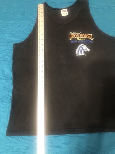 2003 BIKE WEEK-Vintage Iron horse saloon muscle tee- Men's medium Ormond Beach - Thumbnail 2