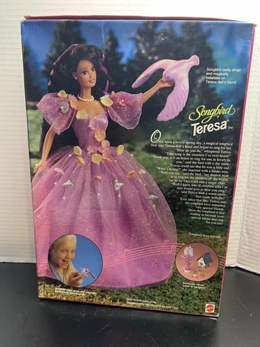 Songbird Teresa Barbie Mattel #14484 Good Condition Bird is Loose in Box - Thumbnail 2