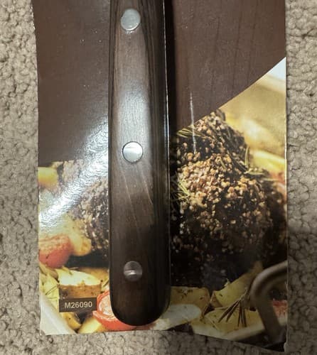 Mercer Culinary Praxis® 12” Forged Carving / Pot Fork with Rosewood Handle - Thumbnail 4