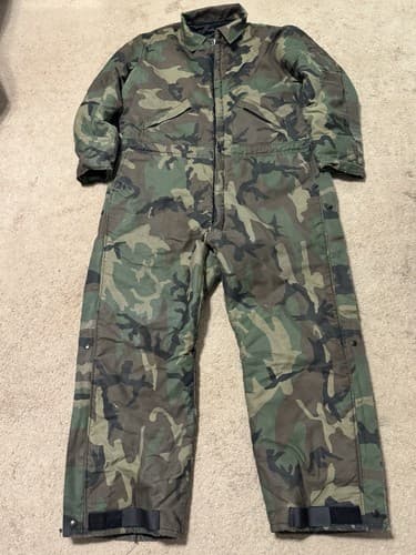Vintage Dakota Hunting Coveralls Size XXL-Reg Woodland Camo