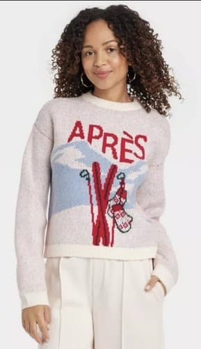 Target Sweater New Day Cream "Apres Ski" Choice~XS, S, M, L, XL, XXL - Thumbnail 2