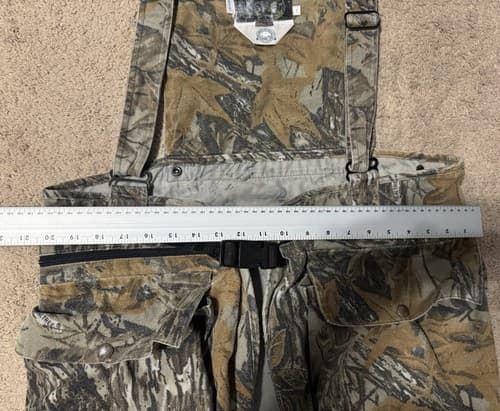 Vintage 10X Hunting Vest Sz Large Realtree Hardwoods Camo Hunting Seat Pad USA - Thumbnail 4