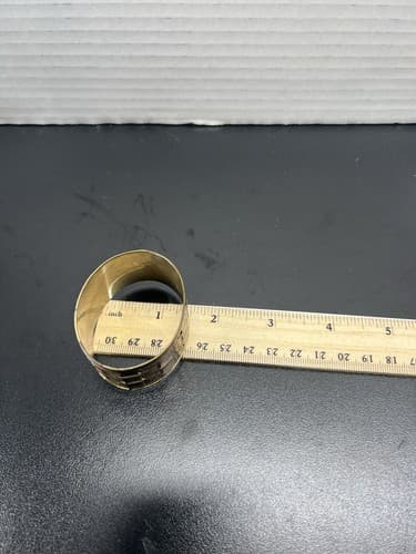 Vintage Set of 10 Napkin Holder Rings Brass and Copper Woven Made in India 1.5" - Thumbnail 6