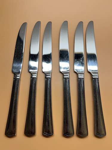 6 REED & BARTON WALDEN BUTTER/TABLE KNIVES - Thumbnail 2