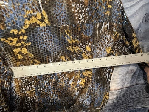 RUBY RD Women's Size 10P Animal Print Button Down Long Sleeve Jacket - Thumbnail 6
