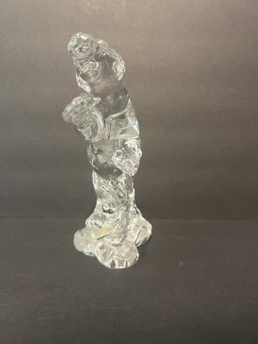 Princess House~Lead Crystal "Wonders of the Wild" Tiger signed by artist - Thumbnail 3