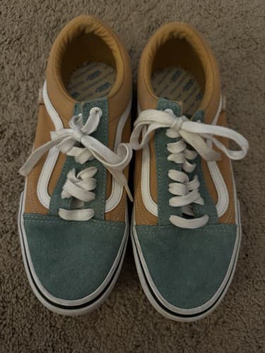 Vans Old Skool Color Theory Duck Green Womens US Size 9.5 Mens US Size 8 Shoes - Thumbnail 2
