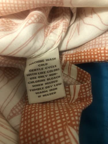 Caribbean Hawaiian Button Up Shirt Mens Size XL Orange Floral Short Sleeve - Thumbnail 4