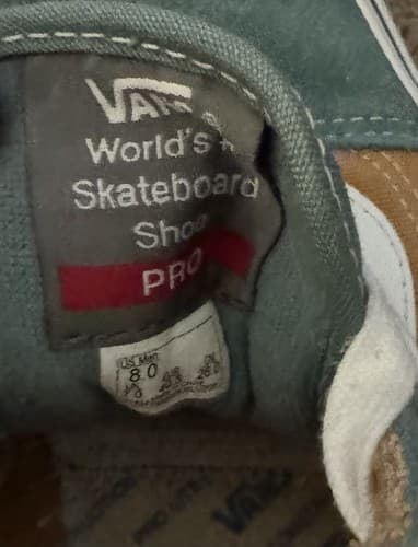 Vans Old Skool Color Theory Duck Green Womens US Size 9.5 Mens US Size 8 Shoes - Thumbnail 9