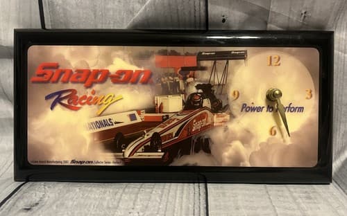 Snap On Doug Herbert Dragster Clock~Preowned~Works and keeps time well