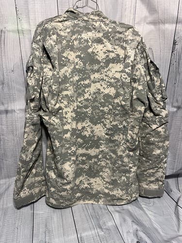 US Army Combat Uniform Digital Camo Military Jacket Long Sleeve Size Large/Xlong - Thumbnail 2