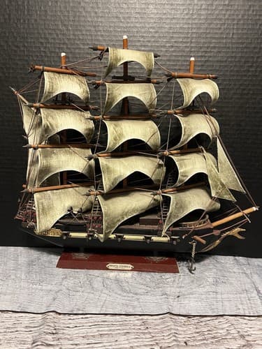 Fragata Espanola Ano 1780 Spanish Naval War Ship Replica Sail Boat Model Wood