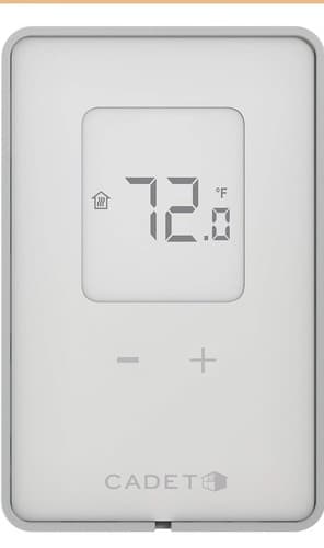 Cadet TEP362DW Programmable Thermostat, Digital, 120/240/208V, White - Thumbnail 3