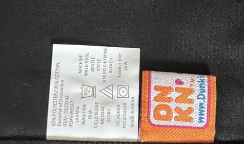 Dunkin' Donuts/Baskin Robbin’s Apron Black Orange Logo Employee Uniform DNKN - Thumbnail 4