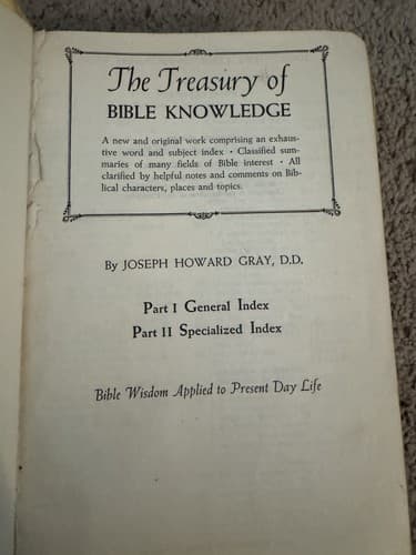 The Holy Bible with the Treasury of Bible knowledge part I and II by Gray - Thumbnail 6