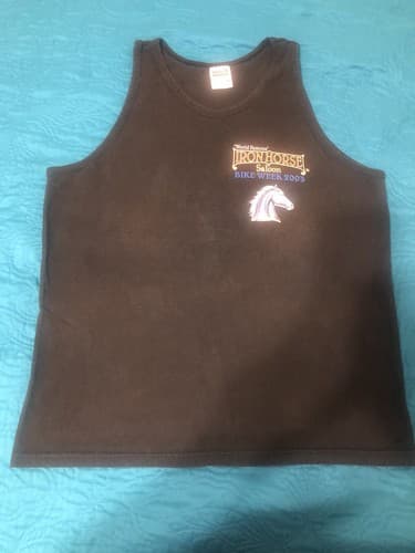 Vintage Iron horse saloon muscle tee- Men's (M) "2003 Bike Week", Ormond Beach - Thumbnail 3