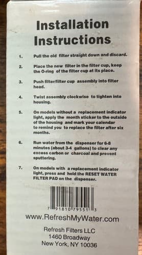 Refresh Refrigerator Water Filter R9910, Frigidaire And Kenmore, Lot Of 3 New - Thumbnail 3
