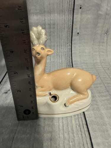 Antique English Staffordshire Deer Inkwell, Circa 1850 - Thumbnail 6