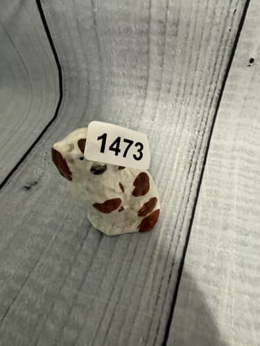 English Staffordshire single popular Spaniel Dog -19th c~ 3 1/2" high by 2" wide - Thumbnail 7