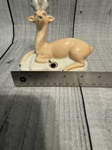 Antique English Staffordshire Deer Inkwell, Circa 1850 - Thumbnail 5