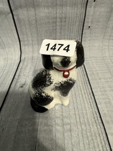 English Staffordshire Popular Spaniel dog -19th c~ 4 1/2" high by 3" wide - Thumbnail 6