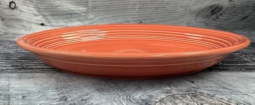Fiesta Ware Persimmon Oval Serving Platter 13.5”x9.5" Retired rust/orange
