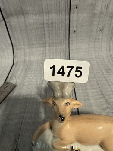Antique English Staffordshire Deer Inkwell, Circa 1850 - Thumbnail 7