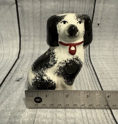 English Staffordshire Popular Spaniel dog -19th c~ 4 1/2" high by 3" wide - Thumbnail 4