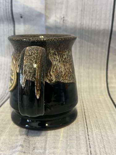 Deneen Pottery 4" Hand Thrown Brown Coffee Mug 2013 Hawkensdene House - Thumbnail 3