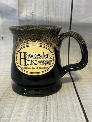 Deneen Pottery 4" Hand Thrown Brown Coffee Mug 2013 Hawkensdene House