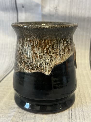 Deneen Pottery 4" Hand Thrown Brown Coffee Mug 2013 Hawkensdene House - Thumbnail 4