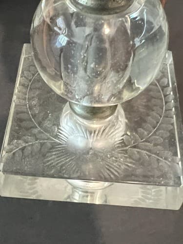 Set of Vintage 2/two Clear Lucite Acrylic Electric Table Lamps - Thumbnail 4