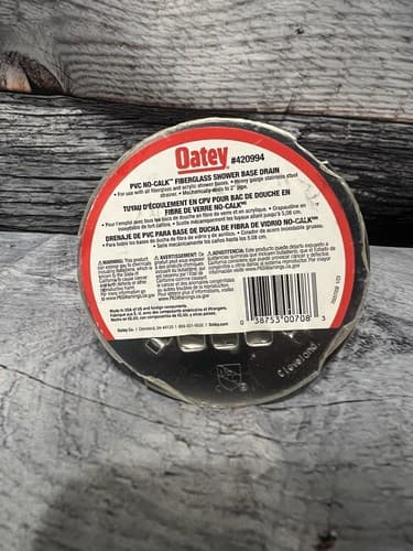 Oatey Universal Round Shower Drain Chrome & PVC 2" Diameter 420993