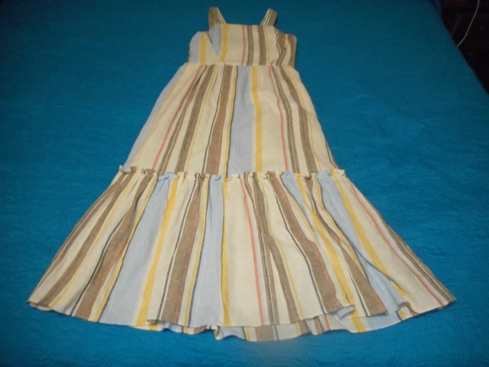 Maggy London Women's Size 2 Striped Sundress Neutral colors