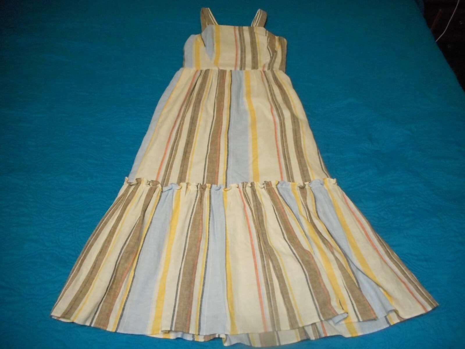 Maggy London Women's Size 2 Striped Sundress Neutral colors - Thumbnail 2