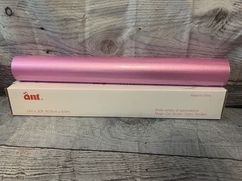 Ant brand~ 24"x10yd(30ft) shimmer glitter PINK Craft Vinyl~BOCHRS5358