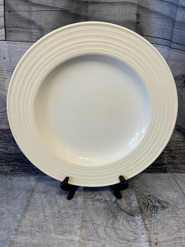 NWT Mikasa Swirl White KT342 Oversize Round Platter 16" - Thumbnail 2