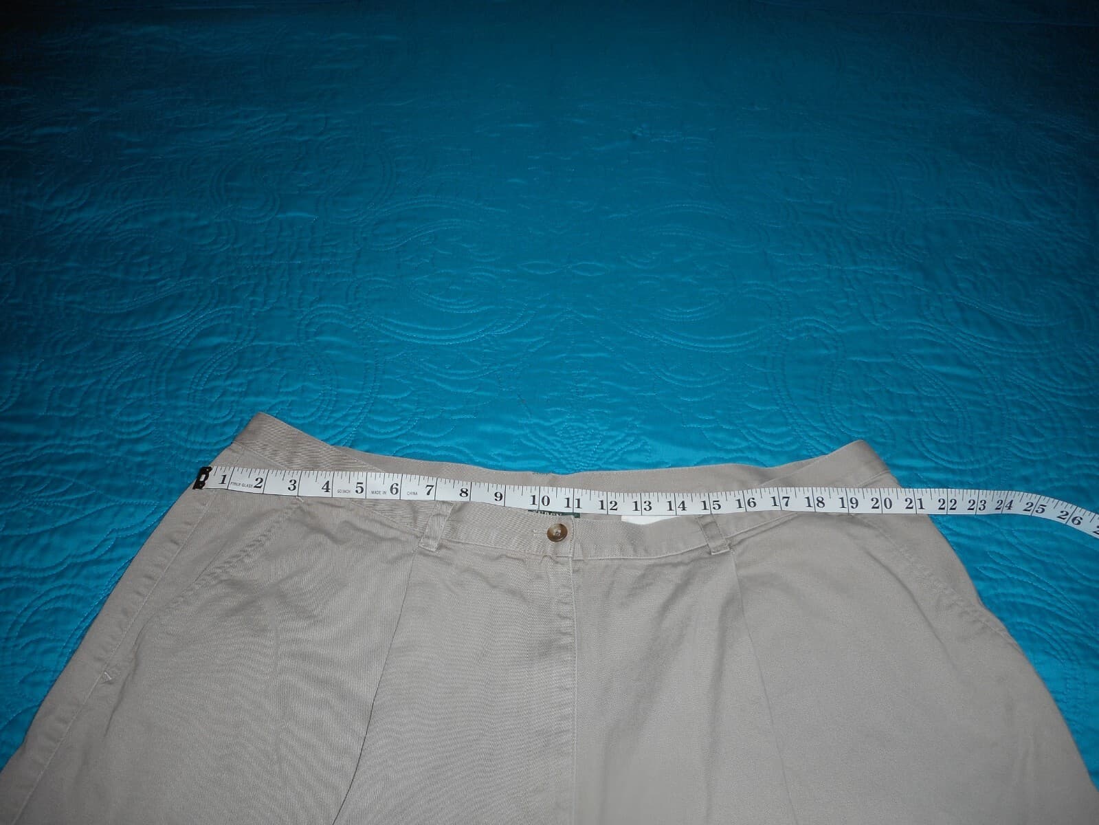 Lauren Ralph Lauren Shorts Womens 22W Khaki Chino Pleated - Thumbnail 3