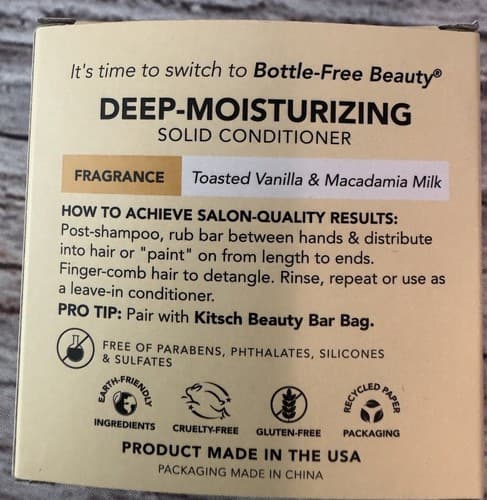 Kitsch Coconut Oil Conditioner Bar - Deep Moisturizing - 2.7 oz - Thumbnail 2
