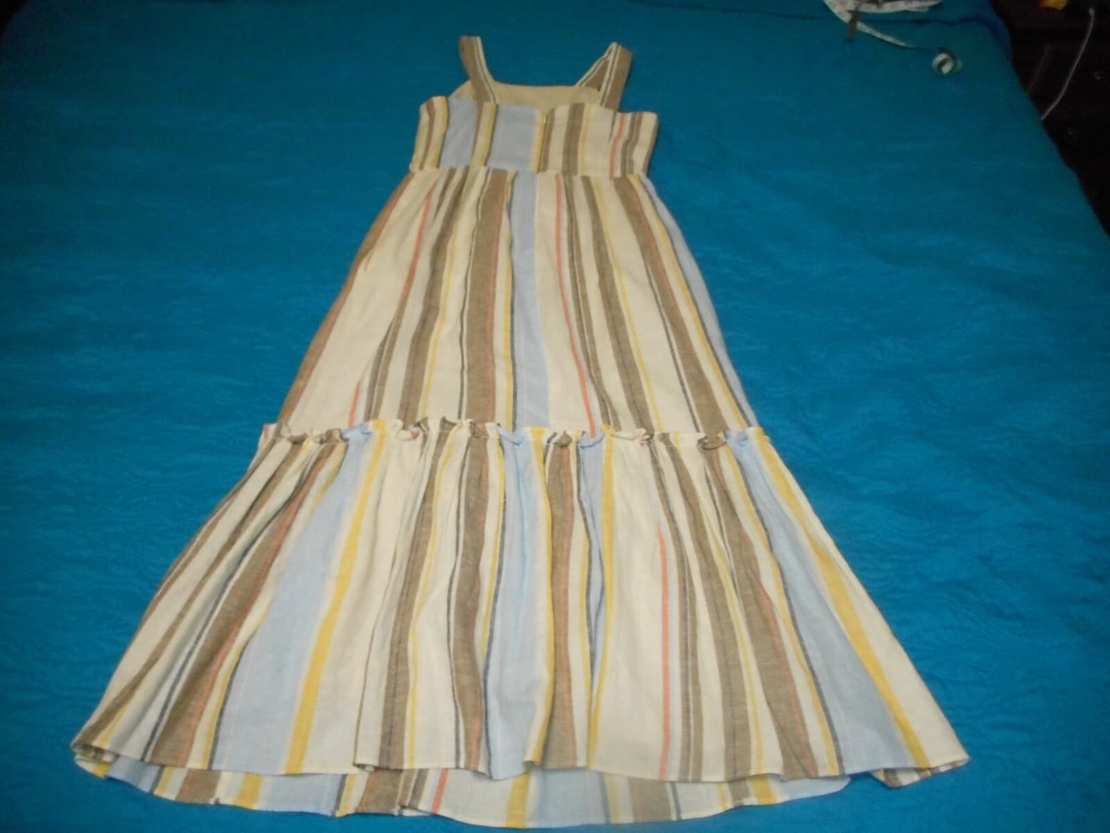 Maggy London Women's Size 2 Striped Sundress Neutral colors - Thumbnail 7