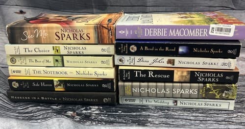 Lot of 11 NICHOLAS SPARKS HC & Paperbacks and one Debbie Mcomber