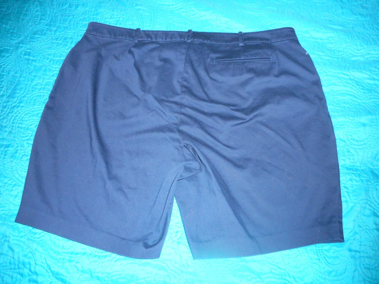 Lauren Ralph Lauren Womens Flat-Front Business Casual Shorts Size 22W Navy - Thumbnail 3