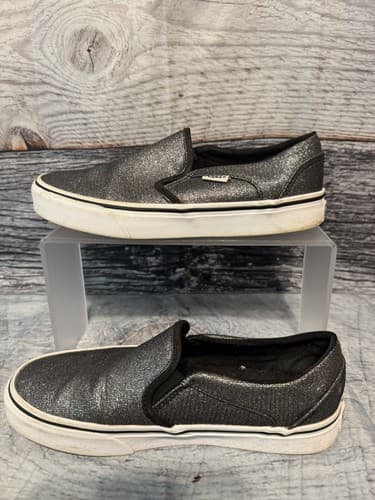 Skechers Glitter Slip-On Shoes Goldie Glitz & Blitz Black-W 6.5