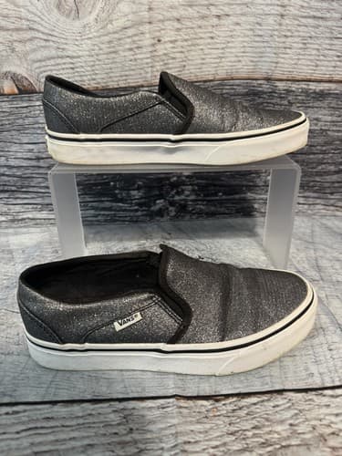 Skechers Glitter Slip-On Shoes Goldie Glitz & Blitz Black-W 6.5 - Thumbnail 2