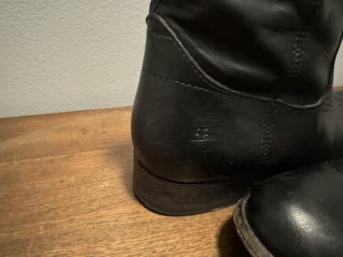 Frye Melissa Button Short Black Leather Zip Ankle Boot Womens 5.5 B - Thumbnail 10