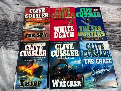 Lot of 10 Clive Cussler Hardcover Books~Isaac Bell/Numa Series - Thumbnail 2