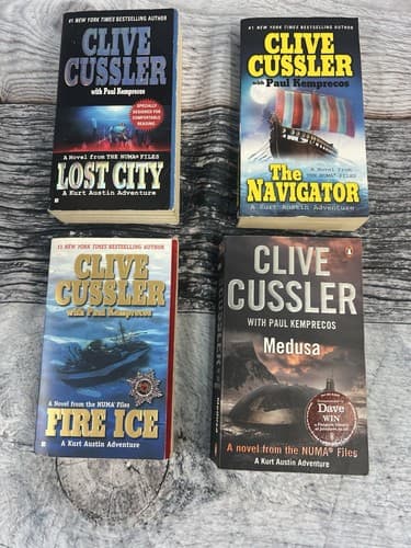 Lot of 9 Clive Cussler Books~ Kurt Austin Series - Thumbnail 3